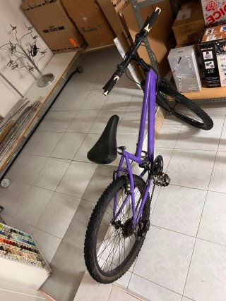 Bicicleta Morada Montaña