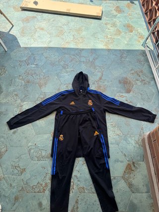 Chándal Real Madrid Adidas Negro/Azul
