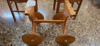 Moisés de Mimbre Artesano con Ruedas