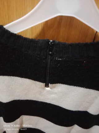 Jersey rayas blanco y negro talla XXS