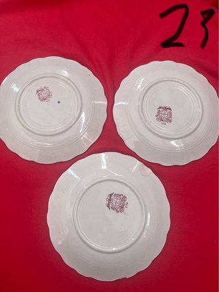 Conjunto 3 Platos La Cartuja Rosa