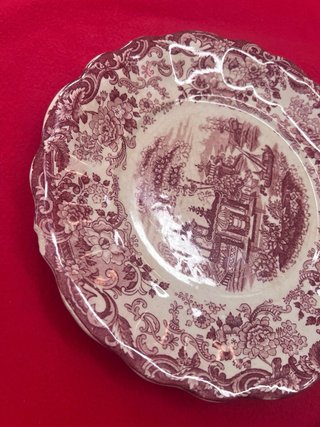 Conjunto 3 Platos La Cartuja Rosa