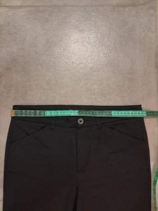 Pantalón recto Mango T.38 Negro