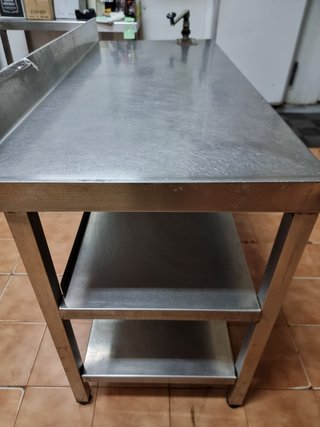 Mesa Industrial Hostelería Taller Acero inoxidable