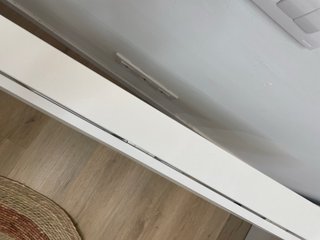 Mesa escritorio plegable madera y metal