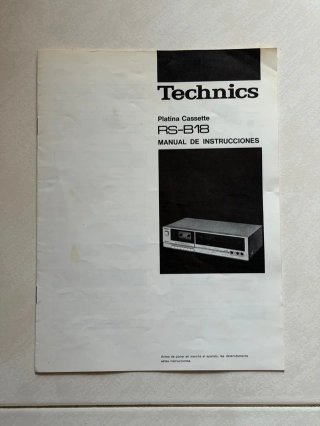 Technics RS-B18 Pletina Cassette + Manual