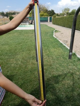 Escalera para piscina de metal