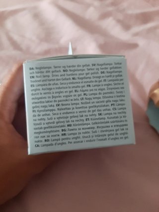 Lámpara Uñas Mini USB Dorada