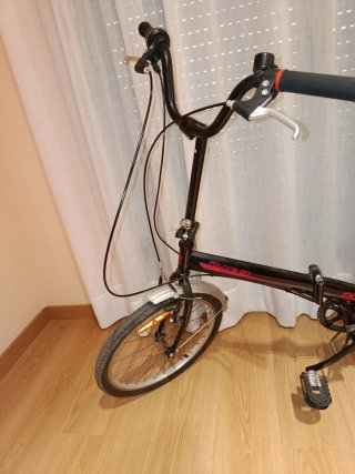 Bicicleta Plegable Negra