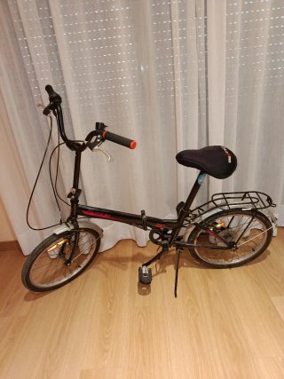 Bicicleta Plegable Negra