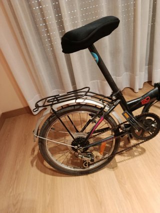 Bicicleta Plegable Negra