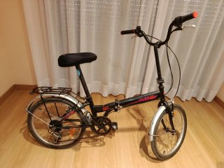 Bicicleta Plegable Negra
