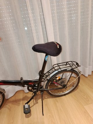 Bicicleta Plegable Negra