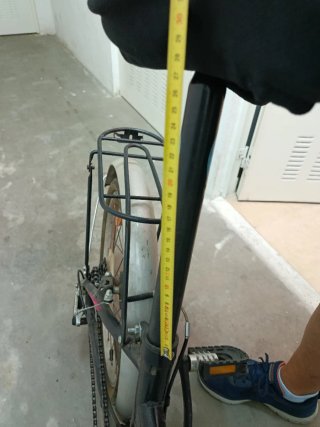 Bicicleta plegable negra