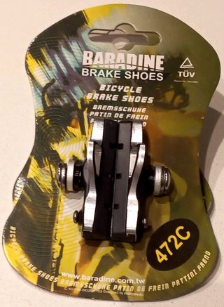 Zapatas freno Baradine 472C Shimano c/plata (1 par