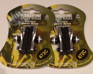 Zapatas freno Baradine 472C Shimano c/plata (1 par
