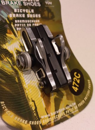 Zapatas freno Baradine 472C Shimano c/plata (1 par