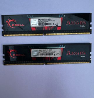 2x G.Skill Aegis DDR4 4GB 2133MHz