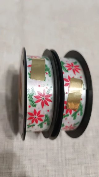 2 Rollos Cinta Decorativa Navidad