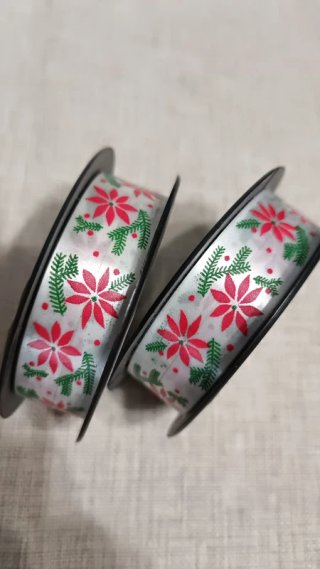 2 Rollos Cinta Decorativa Navidad