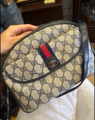 Bolso Gucci Vintage Beige Multicolor