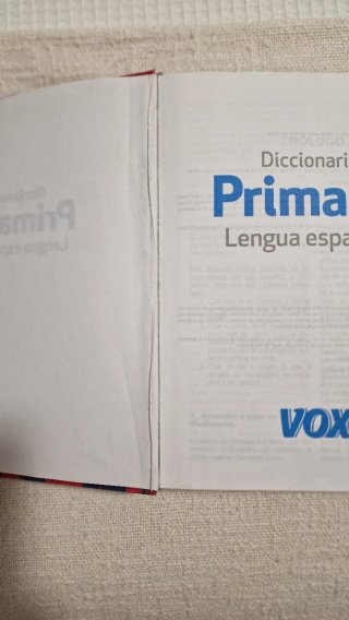 Diccionario Primaria lengua española marca Vox