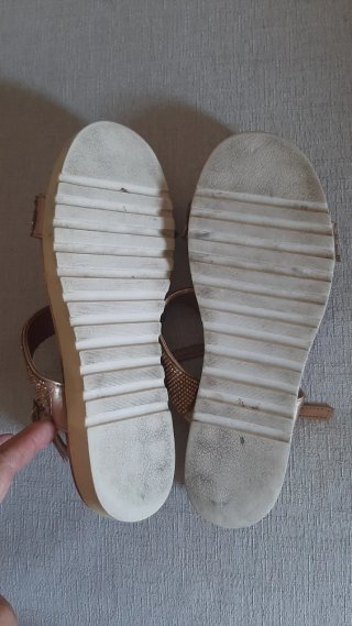 Sandalias Xti Doradas Brillantes