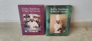 2 libros Karlos Arguiñano El menú de cada dia 1, 2