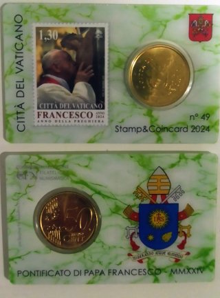 Vaticano Coincard 2024 Papa Francesco Nº 49