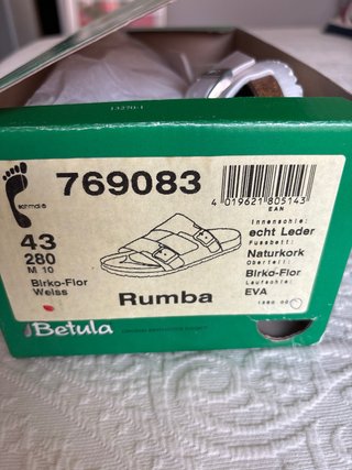 Sandalias Betula Talla 43 Blancas