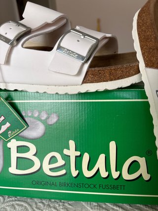 Sandalias Betula Talla 43 Blancas