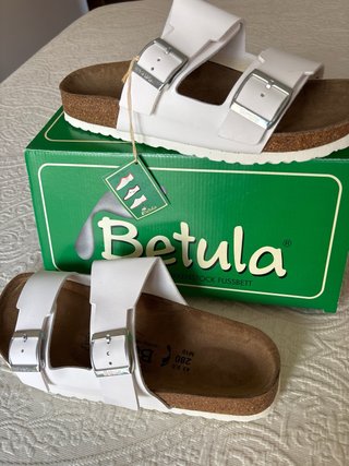 Sandalias Betula Talla 43 Blancas