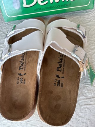 Sandalias Betula Talla 43 Blancas