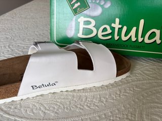 Sandalias Betula Talla 43 Blancas