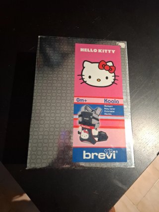 Mochila Porta Bebés Brevi Hello Kitty Rosa