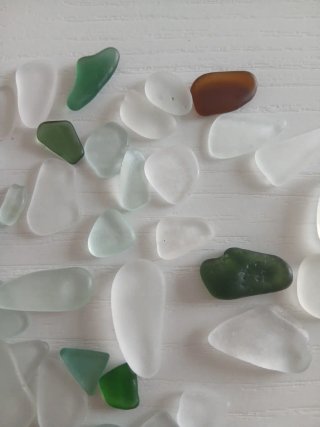 Lote 1  60 cristales de mar