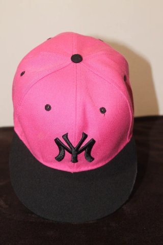 Gorra NY Snapback Rosa y Negra