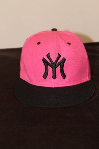 Gorra NY Snapback Rosa y Negra