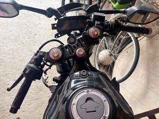 Moto deportiva accidentada
