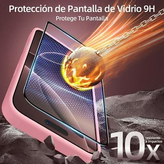 Funda MagSafe Rosa iPhone 16 Pro + 2 Cristales
