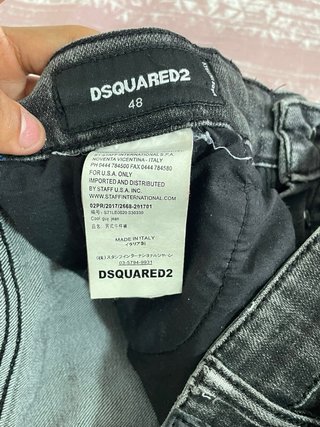 Pantalón vaquero hombre negro/gris