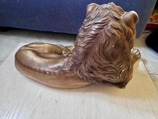 Escultura Vintage León Resina