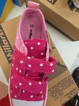 Zapatillas Willard Niña Estrellas Rosas