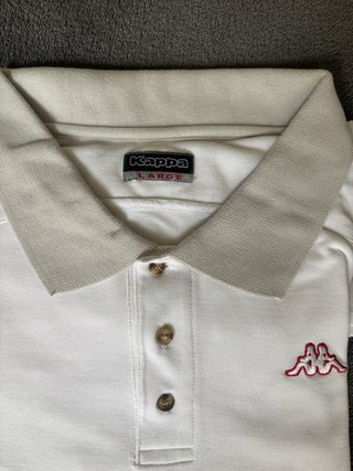 Polo Kappa Vintage Bianco Taglia L