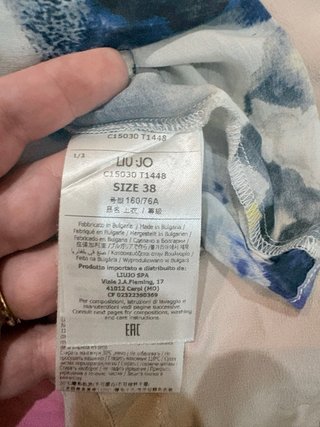 Camicetta Liu Jo fantasia blu e gialla tg. 38