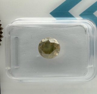 Diamante (Color natural) 1.24 ct Redondo Fancy Gri