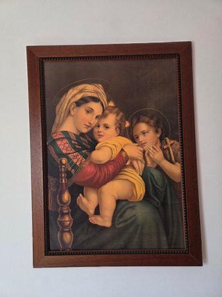 Cuadro religioso Virgen y Niño