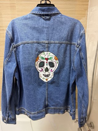 Cazadora Vaquera MNG Calavera Talla M