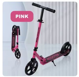 Patinete Scooter Rosa Plegable 86cm largo