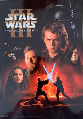 Lote 4 Posters Star Wars III La Venganza